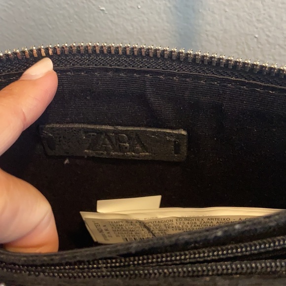 NWOT Zara black purse with silver studs - Picture 4 of 5